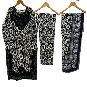 Nouveautés : soldes sur les tenues d'été pakistanaises les plus vendues, robes 3 pièces en tissu Lawn, vêtements d'été pour femmes, grandes tailles. - Product Image 3