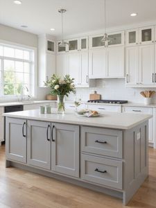 Gabinetes de Cocina Multifuncionales SANYANG Personalizados, Puertas de MDF de Madera de Abedul, Estilo Francés Moderno, Juego de Gabinetes de Cocina a Precio de Fábrica - Product Image 5