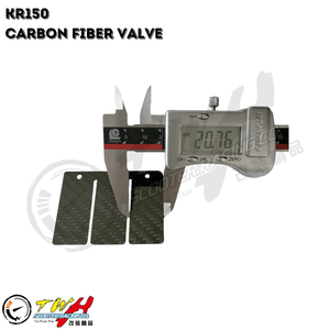 TWH KR150 Taiwán hizo la válvula de admisión de fibra de carbono de la motocicleta para KAWASAKI (2 piezas) - Product Image 3