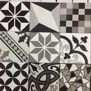 Modèle personnalisé 200x200mm carreaux de ciment faits à la main à l'encaustique revêtement flexible de mur de sol de château de conception ancienne pour la décoration de villa nouveau - Product Image 3