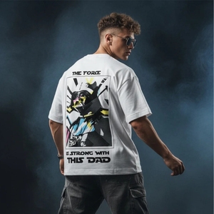 Camiseta de Hombre de Alta Calidad, Estilo Vintage, Tejida, 300gsm, Oversize, de Algodón, con Estampado, Nueva Colección 2026, Manga Corta, Ropa Urbana - Product Image 3