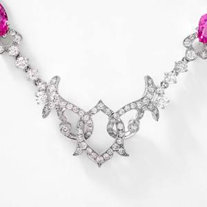 Collier moderne en or blanc 14 carats avec filigrane ouvert, diamant de laboratoire taille marquise 4,00 ct, certifié IGI, plaqué argent, élégant et luxueux - Product Image 2