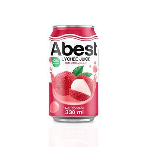 Abest Premium 330ML Lychee Juice Concentrate OEM ODM Alu Can Sabor Caja de refrescos Embalaje Exportado Fabricante vietnamita - Product Image 5