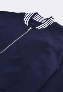 Veste d'hiver pour homme en laine/polyester, coupe ajustée, col montant, chauffante, style varsity, fermeture à boutons recouverts, coupe-vent - Product Image 6