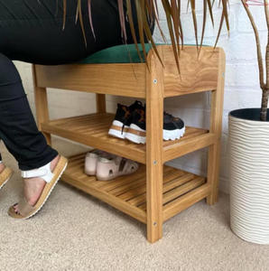 Meuble à chaussures en bois massif, design moderne, finition personnalisée, accessoires de meubles pour la maison, vente chaude - Product Image 2