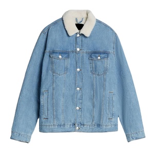 Chaqueta vaquera de poliéster 100% de alta calidad para hombre, informal, sólida, de invierno, con bolsillo, diseño de lona fina, con capucha, de secado rápido, transpirable - Product Image 1