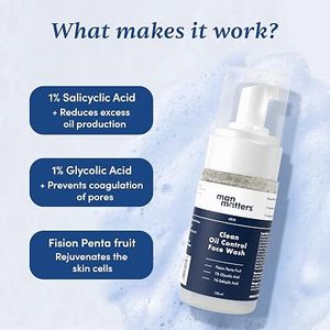 Nettoyant visage pour homme, formule à base de plantes, pour un soin quotidien, solution éclaircissante, nettoyant rafraîchissant, soin doux pour la peau. - Product Image 3