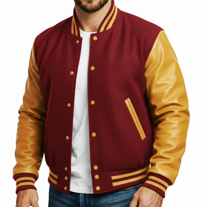 Chaqueta Varsity Personalizada con el Mejor Diseño y Logotipo Impreso para Hombre, Precio al por Mayor, Chaqueta de Invierno Cortavientos para Hombre - Product Image 1