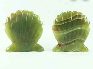 Ónix Natural Tallado en Forma de Concha, Cristal de Ónix Pulido, Diseño Único de Concha, Piedras Curativas, Ónix Decorativo - Product Image 3