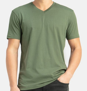 T-shirt basique en coton pour homme, coupe classique, léger, manches courtes, uni, décontracté, pour la mode streetwear, OEM ODM personnalisé - Product Image 1