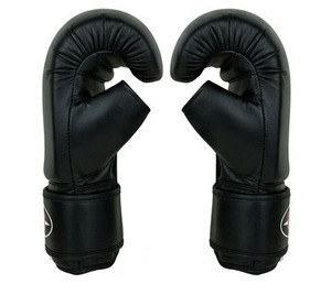 Guantes de Boxeo QST INTERNATIONAL de Cuero Genuino 12oz 16oz con Cierre de Gancho y Bucle, Protección Acolchada para Nudillos, para Saco de Boxeo Pesado - Product Image 2