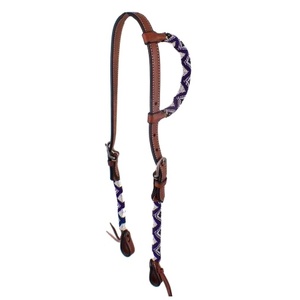 ที่อุดหูข้างเดียวหนังแท้ Handmade100 % พร้อมลูกปัดสำหรับงานขายส่งผู้ผลิต - Product Image 1