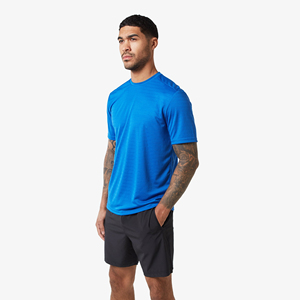 T-shirt pour homme personnalisé en gros avec logo, vente chaude, été, classique, en tissu polaire mélange soie/coton, respirant, séchage rapide, confortable - Product Image 3