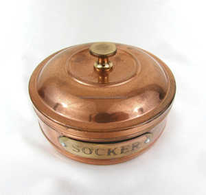 Recipiente de cobre antiguo personalizado, bote de Decoración de mesa de cena de lujo único, tarro de almacenamiento de postres, accesorios de utensilios de cocina - Product Image 2