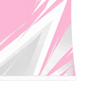Camiseta Deportiva de Manga Corta Rosa Claro y Blanca con Cuello Redondo y Gráfico de Rayo, Compresión Atlética para Entrenamiento de Alto Rendimiento - Product Image 6