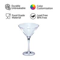[Holar] Taiwan Gemaakt Duurzaam Lichtgewicht Plastic Martini Glas Voor Cocktails Desserts Restaurants Bruiloften Bar