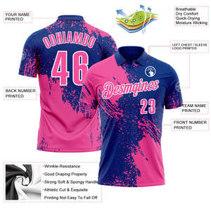 เสื้อโปโลสำหรับนักกีฬามืออาชีพ  รับสกรีนโลโก้ ชื่อ หมายเลข  น้ำหนักเบา ผลิตจากโพลีเอสเตอร์ - Product Image 3