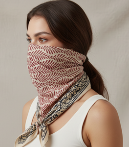 Hand Block Print Bandana Printed <b>Head</b> Scarf Fashion <b>Wrap</b> Wholesale Cotton Square Scarf Custom Bandana Supplier Unisex Bandana - Product Image 3
