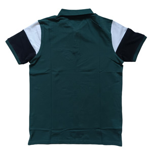 เสื้อโปโลของผู้ชายเสื้อโปโลแขนสั้นผ้าฝ้าย100% ธรรมดาสีปรับแต่งได้ - Product Image 2