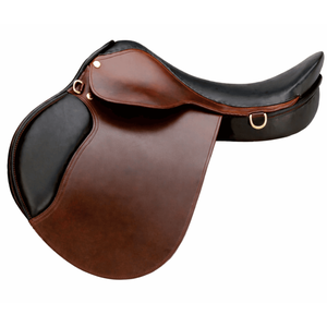 Selle d'équitation en cuir de qualité supérieure, style professionnel, SF 1825, personnalisable, marron noir, équestre - Product Image 5