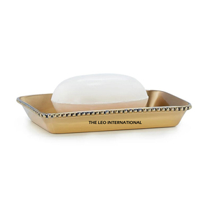 Texture Design Elegant Silver Rectangle Shape Table Top Bathroom Fancy Pattern Countertop Accessories <b>Soap</b> Dish - Product Image 6