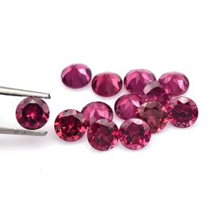 Lote al por mayor de piedras preciosas sueltas de rodolita rosa natural de 6x6 mm, corte redondo, calidad AAA++, calibradas, para la fabricación de joyas. - Product Image 2