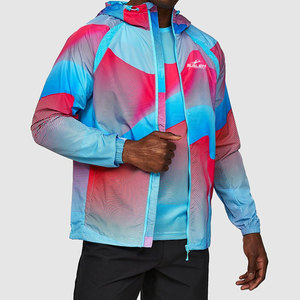 Durable <b>Reflective</b> <b>Running</b> <b>Jacket</b> With Wind Resistant Fabric Breathable Construction And Comfortable Fit For Fitness Training - Product Image 3