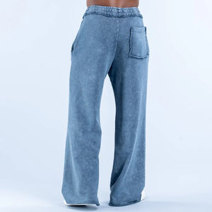 Pantalones Jogger Casuales para Hombre con Bordes Deshilachados y Efecto Desgastado, Pantalones Deportivos de Corte Regular para Hombre - Product Image 2