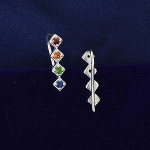 Pendientes Colgantes de Piedras Preciosas Variadas, Plata de Ley S925, Hechos a Mano, Estilo Boho de Lujo, para Bodas y Fiestas, Joyería Fina, Regalos - Product Image 3
