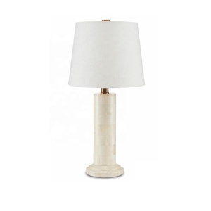 Lampe de table en incrustation d'os magnifiquement sculptée lampe de table de chevet de bureau cadeau de mariage lampe de table de nuit en incrustation d'os décorative pour la maison - Product Image 3