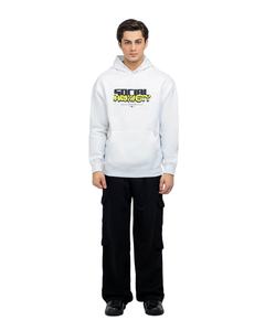 Sudadera con capucha de gran tamaño en blanco, sudadera lisa de algodón pesado para serigrafía, bordado, suministro de fábrica personalizado hecho en Pakistán - Product Image 2