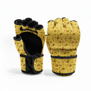 <b>Half</b> Finger MMA Sparring Gloves Grappling Training Boxing Punching Bag BJJ NO GI Anti <b>Slip</b> Martial Arts Weightlifting Gloves - Product Image 4