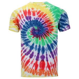 Camiseta Tie Dye para Hombre, Corte Regular, 100% Algodón, Manga Corta, Estampado Personalizado, Antiarrugas, Transpirable, para Marcas de Ropa - Product Image 5