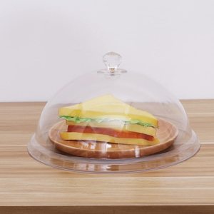 Couverture de dôme en acrylique transparent moderne, écologique, pour récipient de stockage alimentaire, pour plat, bol, assiette - Product Image 2