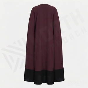 Customized Color Combo New Design Oversize Front Open Men Wear Abaya <b>Long</b> <b>Sleeve</b> Fall Wholesale Loose Breathable Fashion - Product Image 2