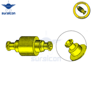 Dispositivo de Sujeción de 34.7 mm de Longitud con Acabado Dorado Luer Lock, Dispositivo Quirúrgico de Sujeción con 6 mm de Diámetro Exterior y 4 mm de Diámetro Interior - Product Image 5