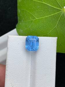 Aigue-marine naturelle Santa Maria bleu profond, pierre précieuse ronde non montée, qualité excellente, rare, certifiée par un tiers - Product Image 6