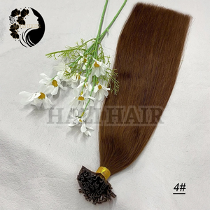 Vietnamita 100g U-Tip Keratin Remy Single Weft Extensiones humanas súper dobles de alta calidad All-Color Dyed Bleaching Single Drawn - Product Image 1