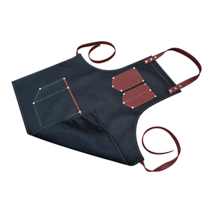Delantal Unisex de Cuero Genuino con Cuello Ajustable, Transpirable, de Secado Rápido, con Detección de Agujas, Fusión sin Costuras, Uniforme de Trabajo Profesional - Product Image 1