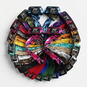 Correas de Muñeca para Levantamiento de Pesas con Acolchado de Neopreno, Color Personalizado, Algodón Resistente, para Entrenamiento de Fisicoculturismo y Gimnasio - Product Image 1