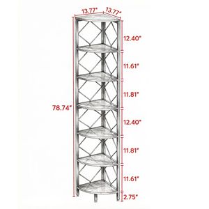 Libreria Angolare Contemporanea in Rovere, Scaffale Industriale in Legno Massello per Ufficio o Casa, Arredamento Moderno per Hotel - Product Image 3