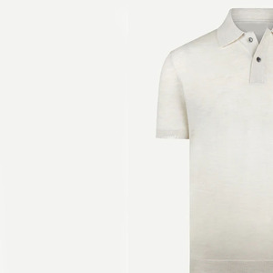 Polo en coton blanc tricoté personnalisé pour hommes, manches courtes, style décontracté, couleur unie, teinture unie, vente en gros - Product Image 3