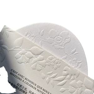 Juego de Tarjetas con Logotipo Grabado en Relieve, Papel de Algodón, Impresión Tipográfica, para Invitaciones de Boda, Corporativas, Regalos y Papelería de Marca - Product Image 5