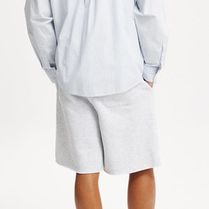 Unisex Wholesale Customized 100% Cotton Fleece Men's Running <b>Jogger</b> <b>Shorts</b> Oversized Hip Hop Streetwear Solid High Street - Product Image 3