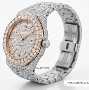 Reloj de Lujo con Diamantes de Moissanita y Aleación de Cuarzo para Hombre y Mujer, Estilo Hip Hop, Brillante, de Diseño Premium - Product Image 1