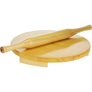 Ensemble de chakla en bois de style indien, rouleau à pâtisserie et planche à pâtisserie pour des ingrédients parfaitement roulés - Product Image 4