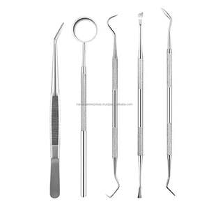 High Quality Stainless Steel Manual Dental <b>Oral</b> <b>Care</b> Kit Including Needle Tweezer Probe Mouth Mirror for Professional Use - Product Image 1