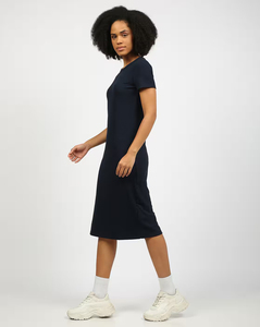 เดรสทรงเข้ารูปแขนสั้นผ้าริบยอดนิยม ผู้จำหน่ายเดรสไหมพรมทรงสลิมฟิต รับสกรีนโลโก้ตามสั่ง - Product Image 5