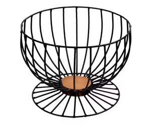 Vintage Silver Stainless Steel Metal Wire Fruit <b>Storage</b> Basket Stand Eco-Friendly <b>Space</b> <b>Saving</b> Customizable Size Home Hotel - Product Image 1