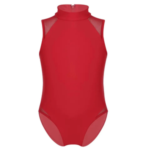Leotardo Deportivo para Mujer, Color Rojo, Informal, de Verano, para Yoga, Danza, Actuaciones y Gimnasia - Product Image 1